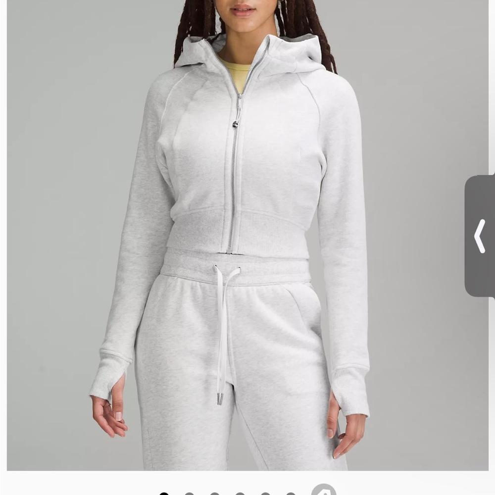 Lululemon Scuba Full Zip Cropped Hoodie